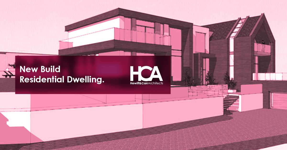 A computer generated 3d render of a new residential building.