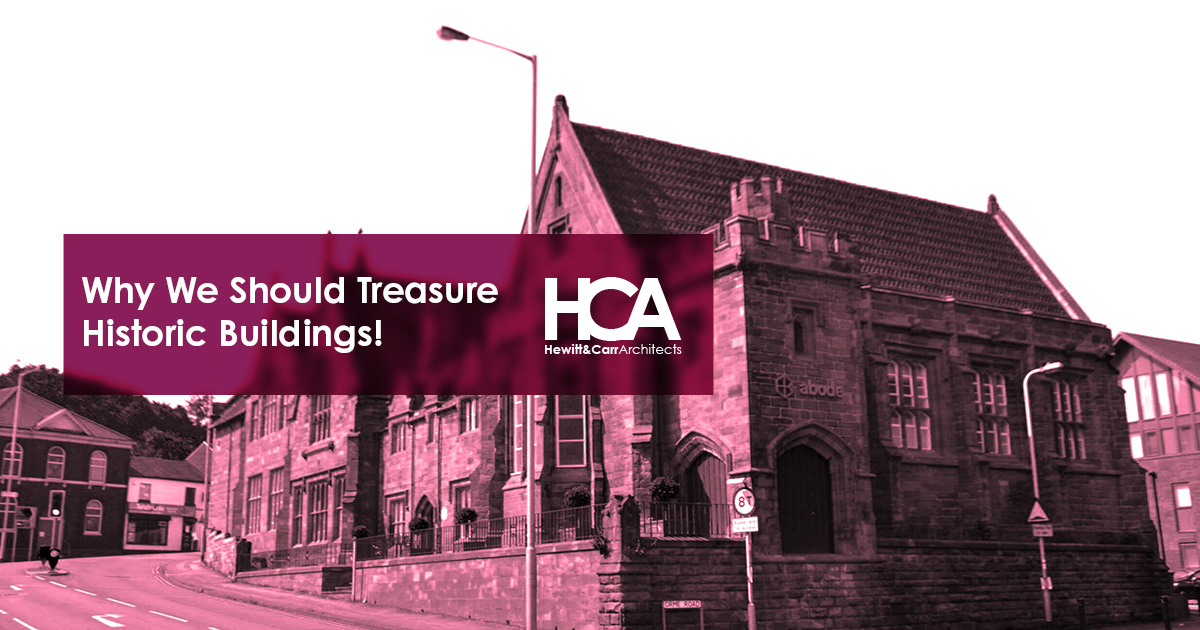 A historic building that has been restored to safe working order.